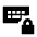 Keyboard Lock Fill Icon from Sharp Fill - Material Pro Set