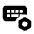 Keyboard Setting Bolt Fill Icon from Rounded Fill - Streamline Material Set