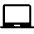 Laptop Chromebook Icon from Rounded Line - Material Symbols Set