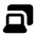Laptop Projection Fill Icon from Rounded Fill - Streamline Material Set