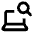 Laptop Search Icon from Rounded Line - Material Pro Free Set