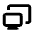Monitor Projection Icon from Rounded Line - Material Pro Set