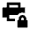 Print Lock Fill Icon from Sharp Fill - Material Pro Set