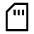 Sd Card Icon from Sharp Line - Material Symbols Set | Free Download as SVG Vector and Transparent PNG | Streamline icons