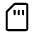 Sd Card Icon from Rounded Line - Material Symbols Set