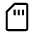 Sd Card Icon from Outlined Line - Material Symbols Set