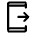 Send To Mobile Icon from Rounded Line - Material Symbols Set