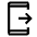 Send To Mobile Icon from Outlined Line - Material Symbols Set