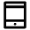 Tablet Mac Icon from Outlined Line - Material Pro Set