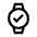 Download free Watch Check PNG, SVG vector icon from Sharp Line - Material Symbols set.