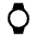 Watch Fill Icon from Sharp Fill - Material Symbols Set