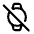 Watch Off Icon from Rounded Line - Material Symbols Set