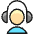 Headphones Person icon - Free transparent PNG, SVG. No sign up needed.