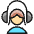 Headphones Woman icon - Free transparent PNG, SVG. No sign up needed.
