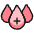 Blood Drops Positive Icon from Ultimate Colors - Free Set