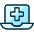 Medical App Laptop 1 Icon from Ultimate Duotone - Free Set