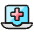 Medical App Laptop 1 Icon from Ultimate Colors - Free Set