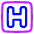 Hospital Sign Square Icon from Plump Neon - Free Set