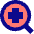 Medical Search Diagnosis Icon from Sharp Pop - Free Set