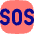 Sos Help Emergency Sign Icon from Flex Pop - Free Set