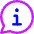 Chat Bubble Info Help Icon from Core Neon Set