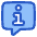 Chat Bubble Info Help Icon from Plump Duo Set