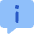 Chat Bubble Info Help Circle Icon from Core Flat Set