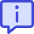 Chat Bubble Info Help Circle Icon from Core Duo Set