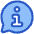 Chat Bubble Info Help Circle Icon from Plump Duo Set