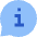 Chat Bubble Info Help Circle Icon from Sharp Flat Set