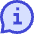 Chat Bubble Info Help Circle Icon from Sharp Duo Set