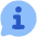 Chat Bubble Info Help Circle Icon from Plump Flat Set