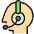 Headphones Customer Support Human 1 Icon from Ultimate Colors Set