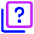 Help Question Square Stack Icon from Core Neon Set
