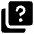 Help Question Square Stack Icon from Core Solid Set