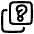 Help Question Square Stack Icon from Plump Line Set