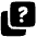 Help Question Square Stack Icon from Plump Solid Set