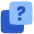 Help Question Square Stack Icon from Plump Flat Set