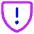 Shield Privacy Tip Info Icon from Core Neon Set