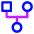 Hierarchy Family History Tree Icon from Core Neon Set