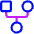 Hierarchy Family History Tree Icon from Plump Neon Set