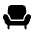 Armchair 2 Icon from Solar Bold Set | Free Download as SVG Vector and Transparent PNG | Streamline icons