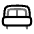 Bed Icon from Solar Line Duotone Set