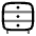Bedside Table Icon from Solar Line Duotone Set
