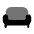 Sofa Icon from Solar Bold Duotone Set