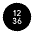 Farsight Digital Fill Icon from Sharp Fill - Material Symbols Set