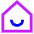 Home Smile Icon from Sharp Neon Set