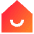 Home Smile Icon from Sharp Gradient Set