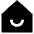 Home Smile Icon from Sharp Solid Set