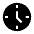 Nest Clock Farsight Analog Fill Icon from Sharp Fill - Material Symbols Set